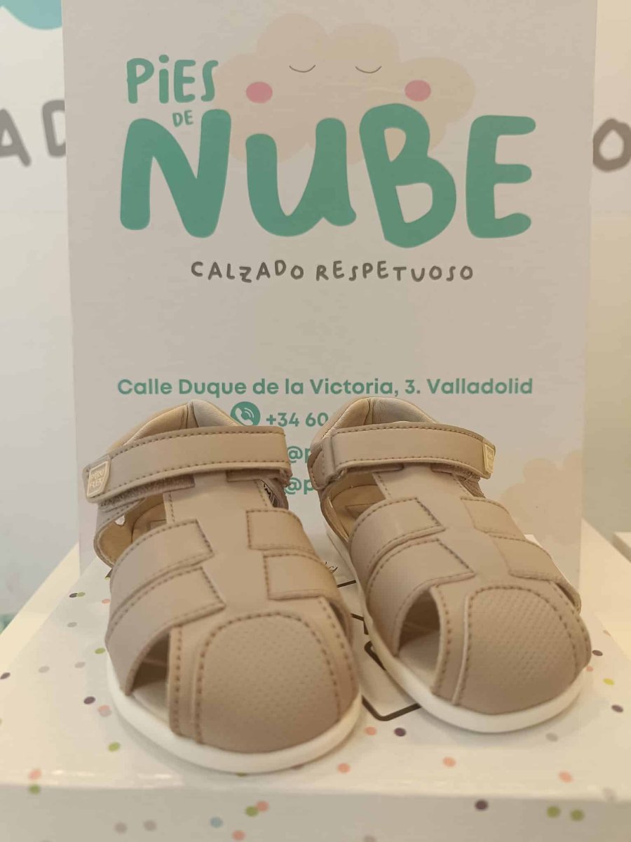 Sandalias Piruflex Piel 393-2 Diamante Marfil - Imagen 2