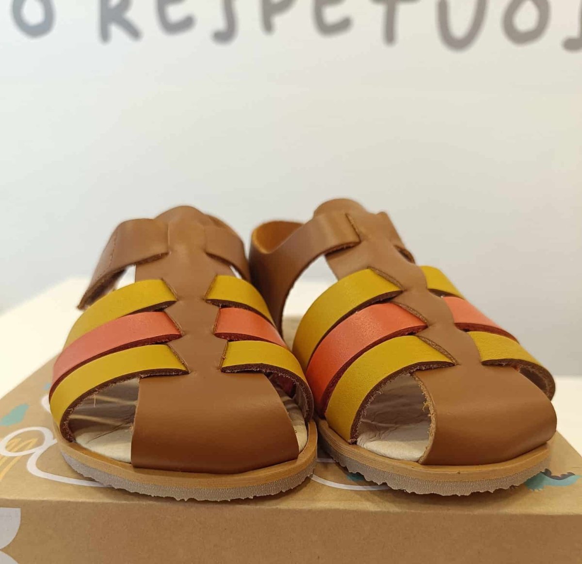 Sandalias FlexiNens 180 LI Cuero/Skimo/Teja - Imagen 2