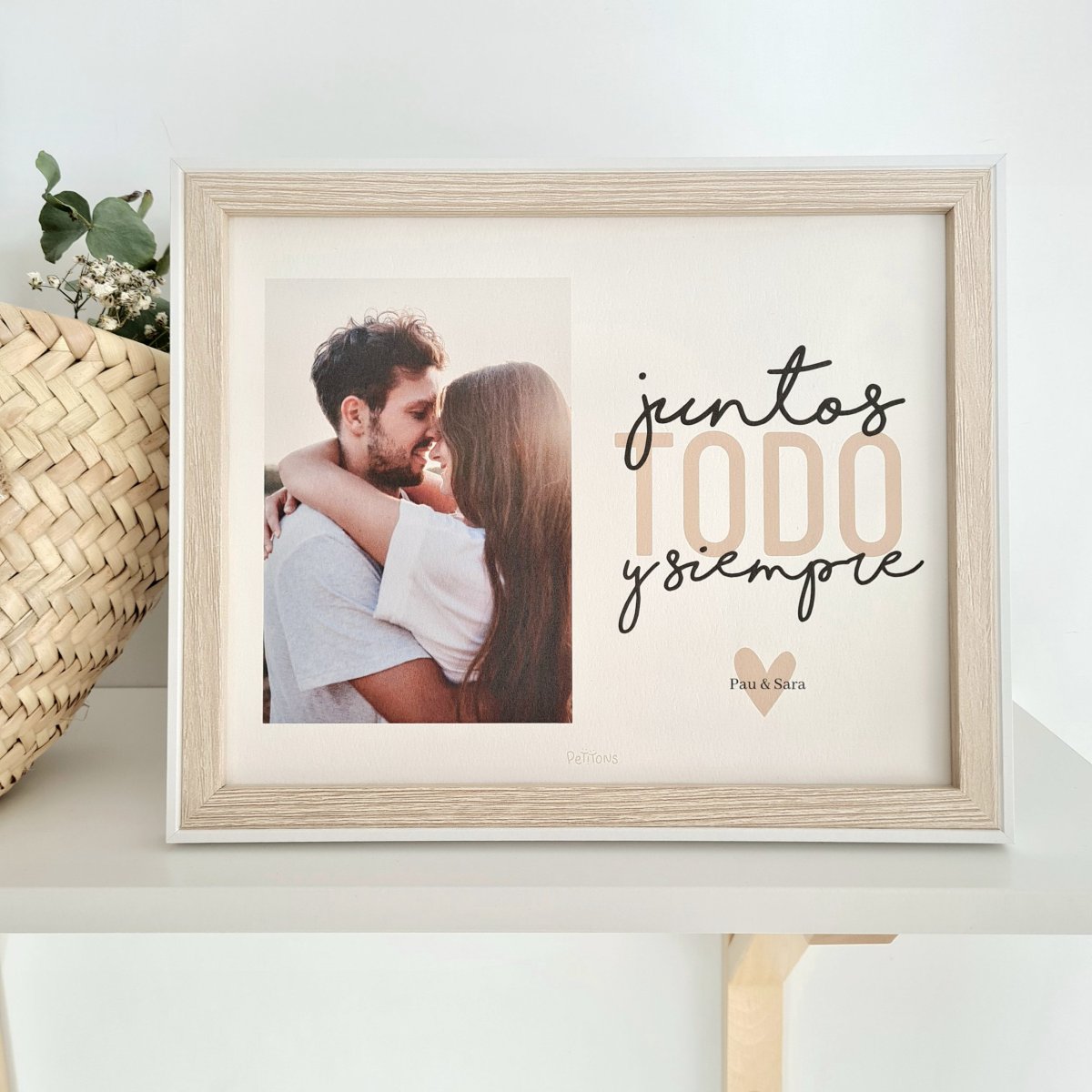 Lámina + Marco ”Juntos todo y siempre”