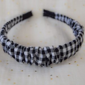 Diadema vichy negra