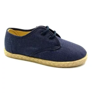Zapatos Yute Lino Marino