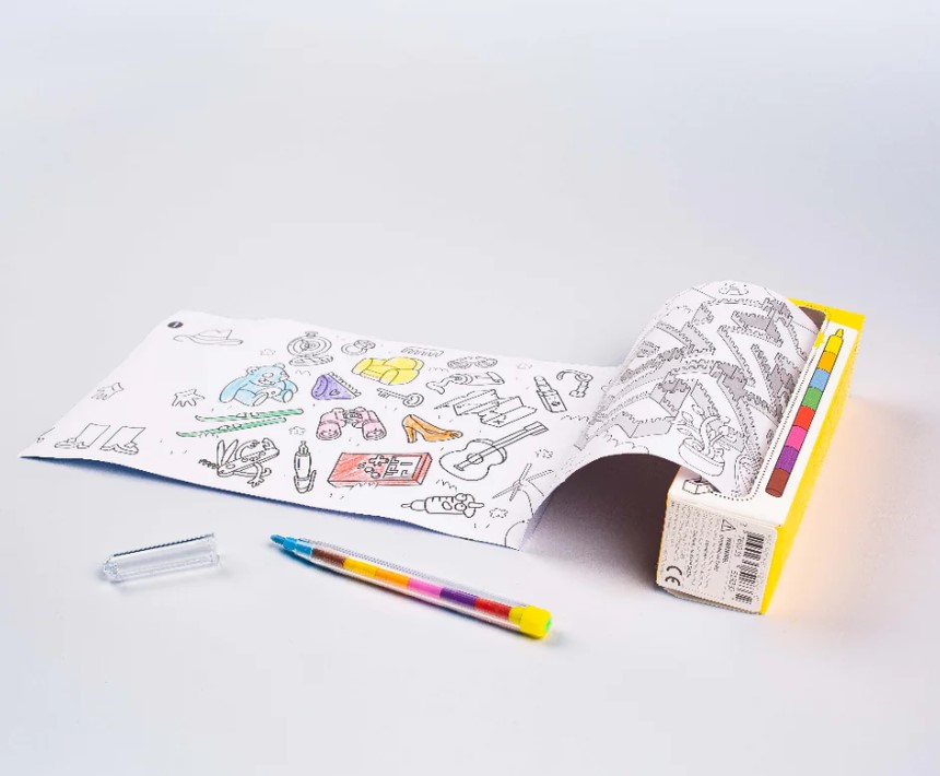 Juego de bolsillo para colorear Atlas + 8 pinturas - Imagen 3