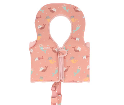 Chaleco Flotador Aprendizaje Mermaid Cats Talla 1-2 años Monnëka