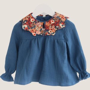 Blusa liberty thorpe cuello flor