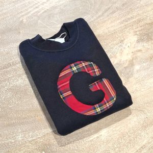 Sudadera personalizada tartán roja