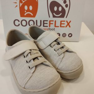 Deportiva Respetuosa Coqueflex Kids Lona color beige