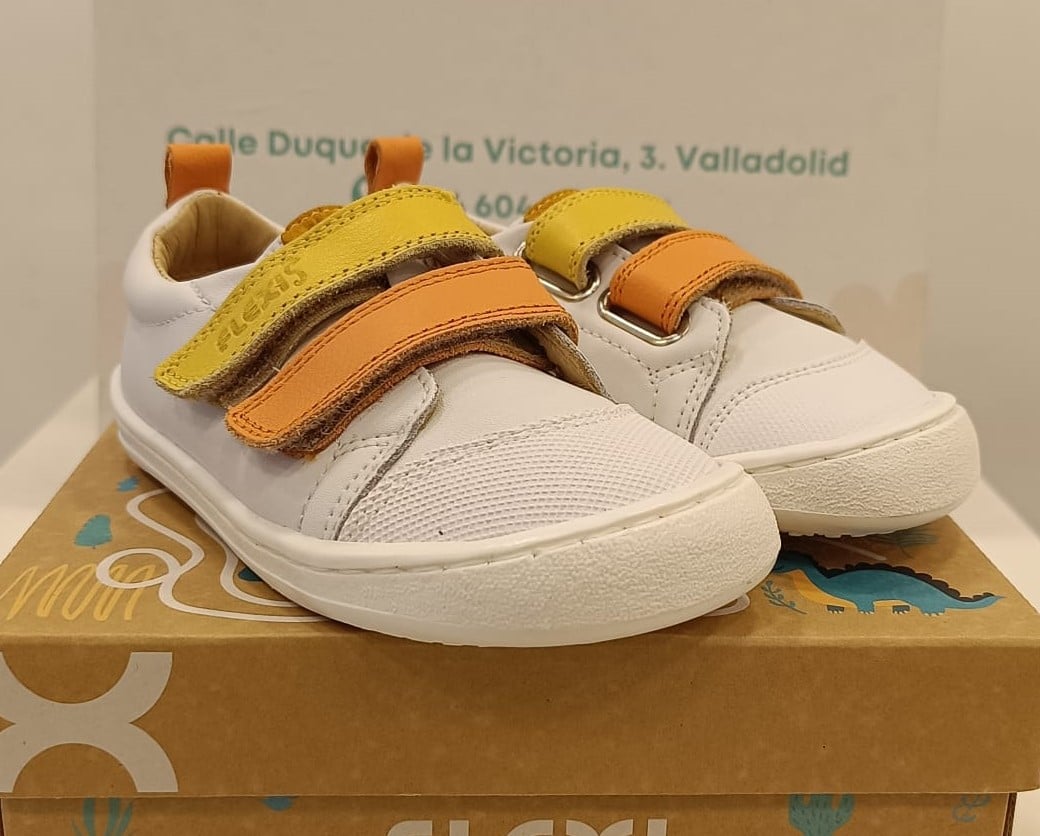 Calzado respetuoso FlexiNens 9000-R Match Blanco/Orange/Amarillo - Imagen 2