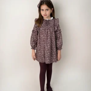 Conj. Vestido Plumetti Con Chaleco Pañocuello Detalles En Flores