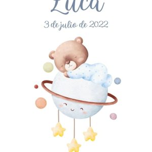 Natalicio osito personalizado