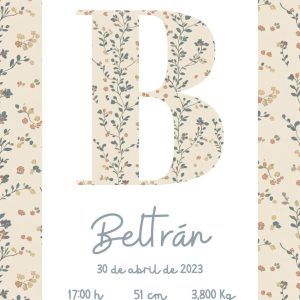 Natalicio para bebé Lavender