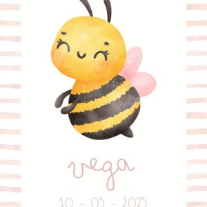 Natalicio personalizado abeja
