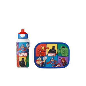 Fiambrera y botella infantil Avengers