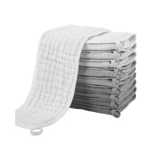 Gasas Bebé Paño 10 Piezas 100% Algodón 27×50 cm – Yoofoss