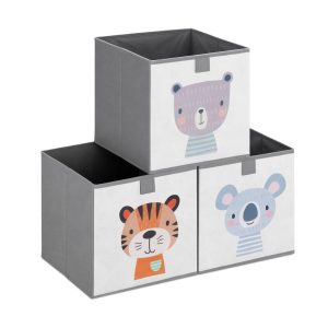 3x Caja para almacenaje de juguetes – Navaris