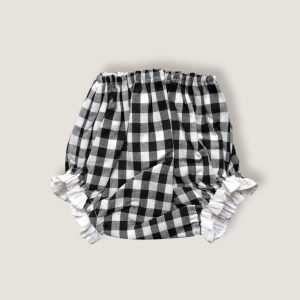 Culotte vichy negro puntilla