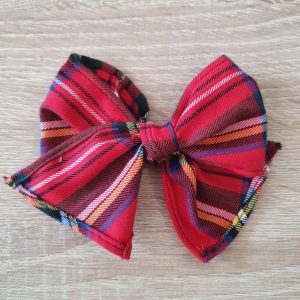 Maxi lazo tartán rojo