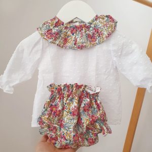 Conjunto blusa + culotte liberty