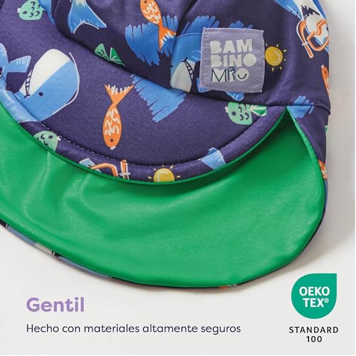 Gorro de playa reversible, tropical, L-XL (1-2+ años) – Bambino Mio - Imagen 3