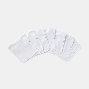 Pack de 7 baberos rizo blancos – bbest