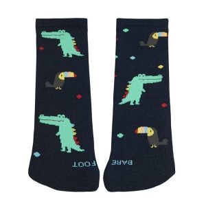Calcetines cortos barefoot animales tropicales MARINO