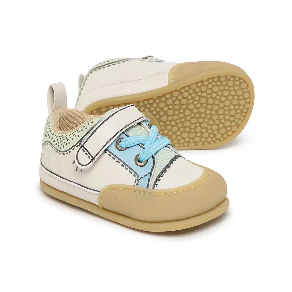 Deportiva Zapato Feroz Paterna Comic Azul/Verde - Imagen 3