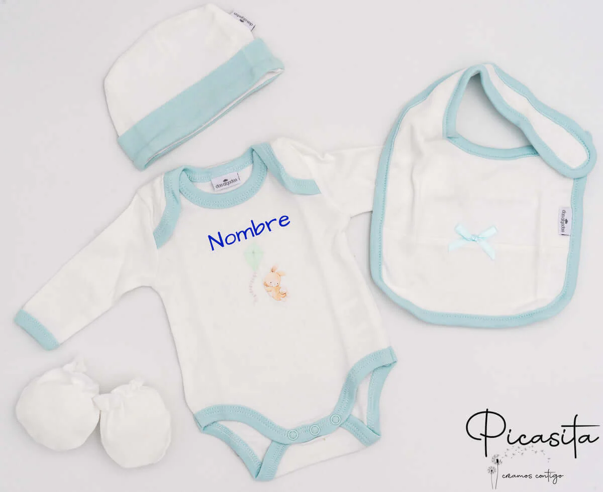 Conjunto Primera Puesta Don Algodon (5 piezas) - Imagen 2