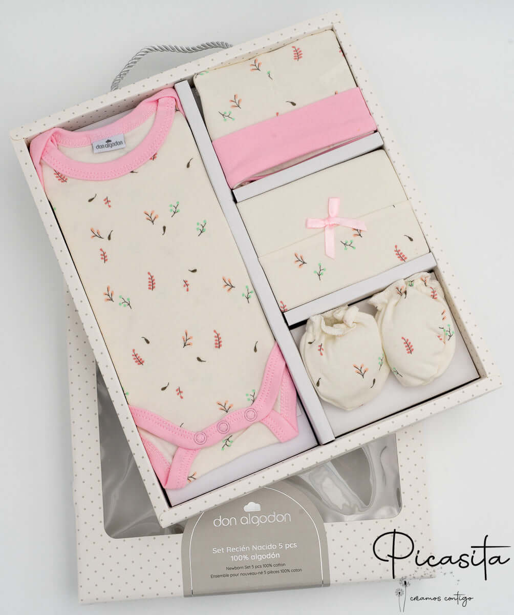 Conjunto Primera Puesta Don Algodon (5 piezas) - Imagen 4