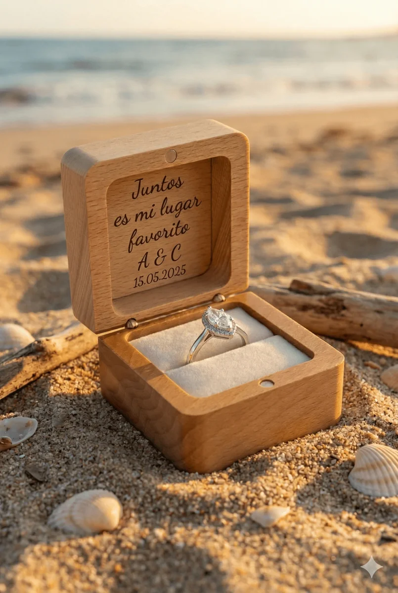 Caja para Anillos de Boda y Compromiso - Imagen 5