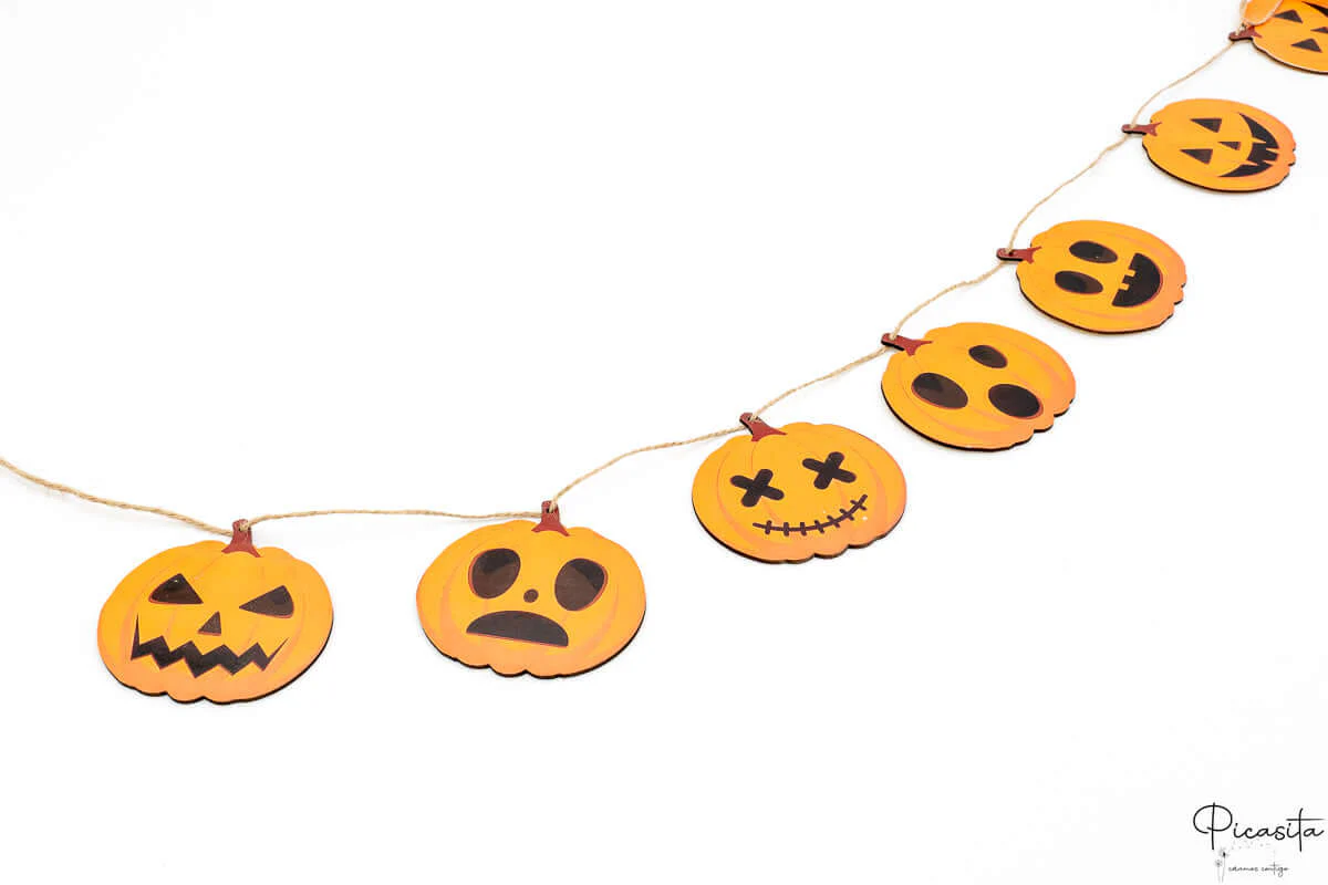 Guirnalda de Calabazas de Halloween - Imagen 3