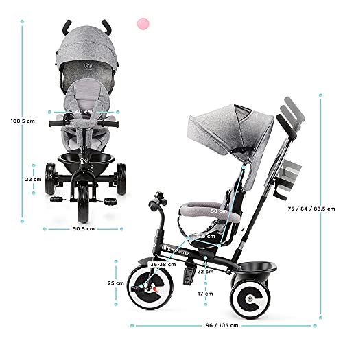 Cabina desplegable – Kinderkraft Triciclo Evolutivo ASTON - Imagen 7