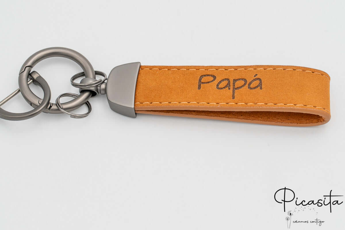 Llavero de Cuero Auténtico Personalizado - Imagen 2