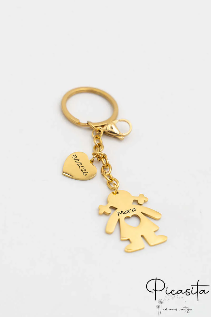 Llavero personalizado de Niña