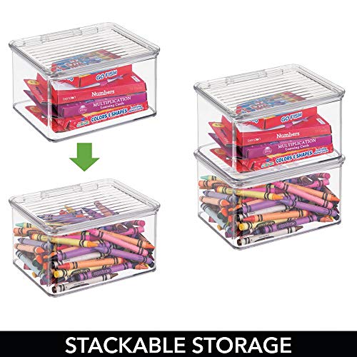 Juego de 3 organizadores de juguetes con tapa – mDesign - Imagen 4