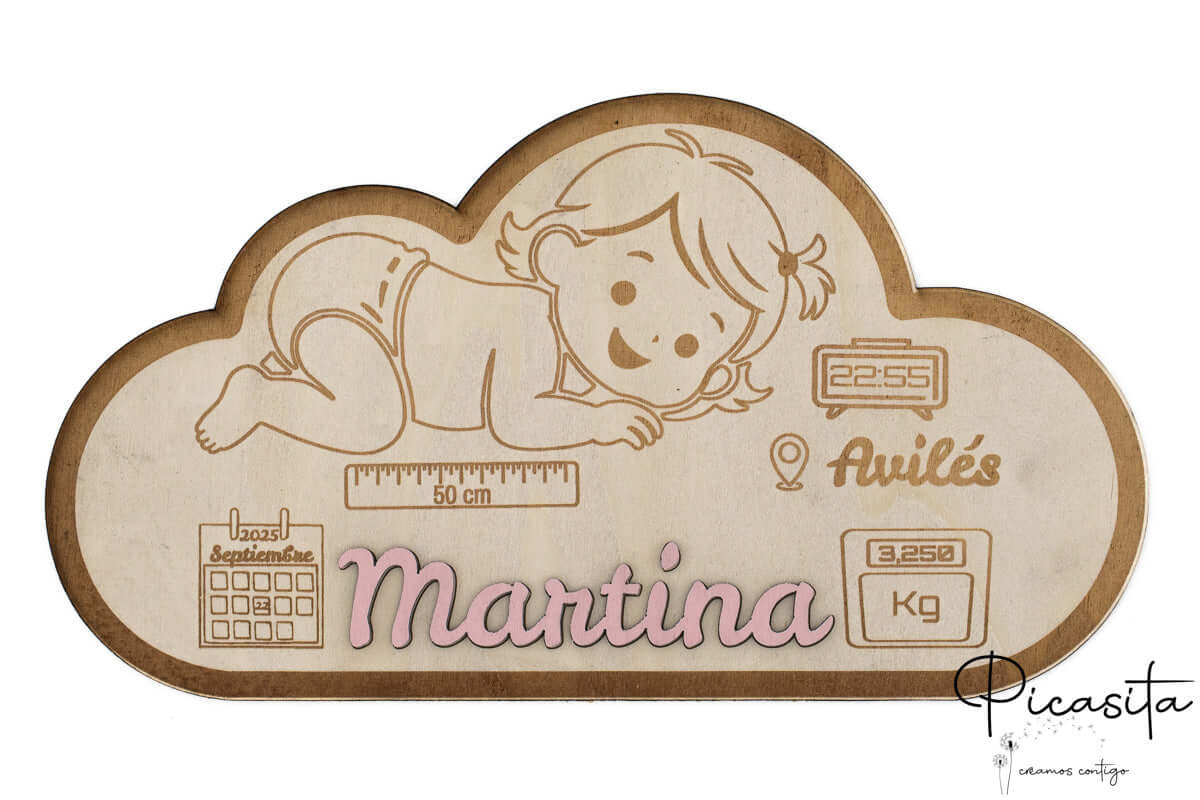 Natalicio Personalizado Modelo Nube - Imagen 4
