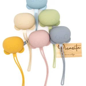 Portachupetes de Silicona Personalizado (Osito)