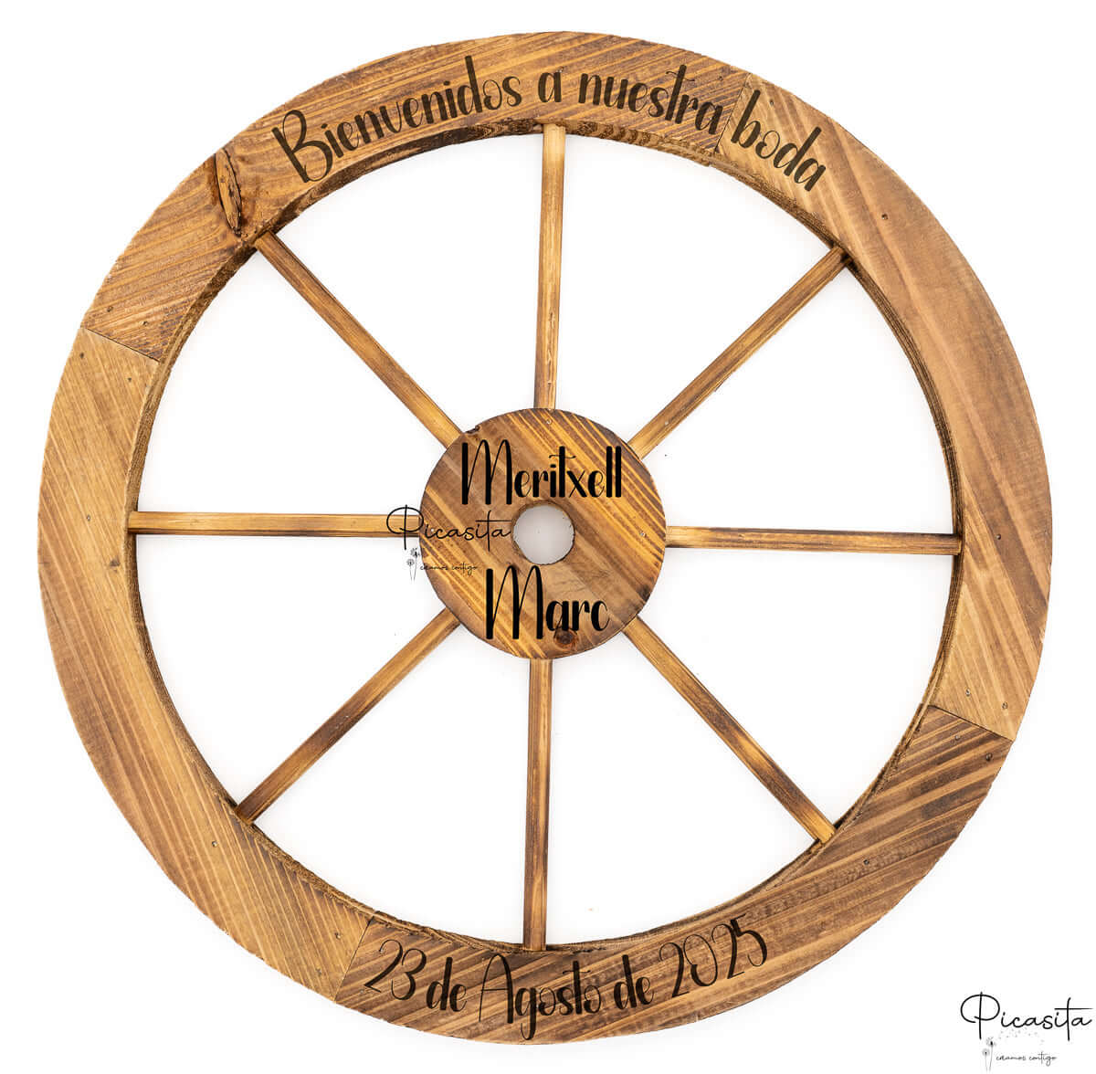 Rueda de Carro de Madera