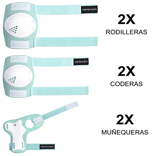 Sawyer Bikes – Set Protecciones Infantil – Niños 3 a 10 Años - Imagen 4