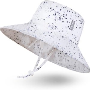 Sombrero de Sol Bob Unisexo Ajustable Sombrero Protección Solar para Bebé Niña Niño Infantil Niños Pequeños UPF 50