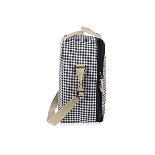 Maleta de Bebé I Love Vichy Negro – Walking Mum - Imagen 4