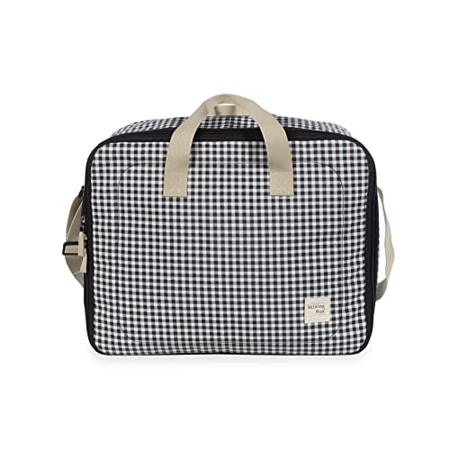 Maleta de Bebé I Love Vichy Negro – Walking Mum - Imagen 2