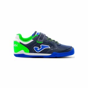 Zapatilla fútbol sala indoor barefoot Joma Top Flex Junior Marino